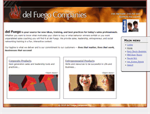 Tablet Screenshot of fuego.delfuego.com